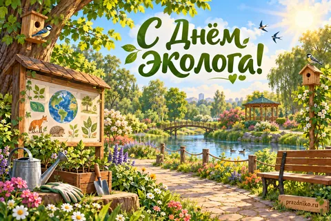 Открытка «День эколога»: С Днём Эколога!