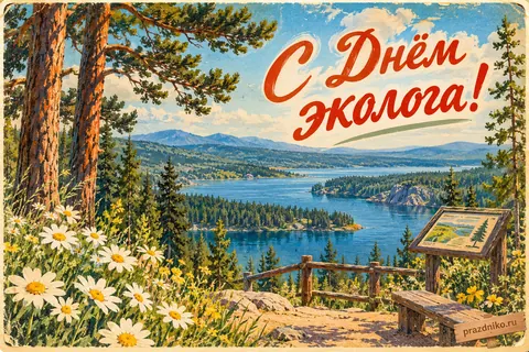 Открытка «День эколога»: С Днём эколога!