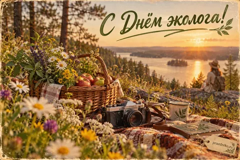Открытка «День эколога»: С Днём эколога!