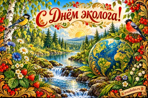 Открытка «День эколога»: С Днём эколога!