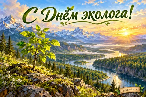 Открытка «День эколога»: С Днём эколога!