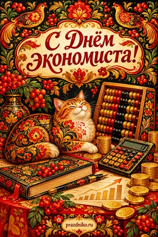 Открытка «День экономиста»: С Днём экономиста!