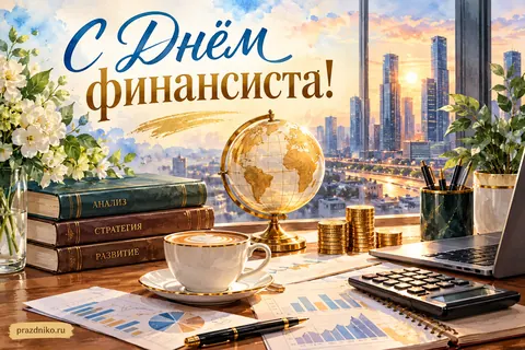 Открытка «День финансиста»: С Днём финансиста!
