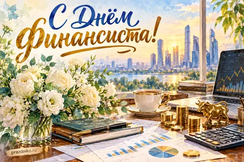 Открытка «День финансиста»: С Днём финансиста!