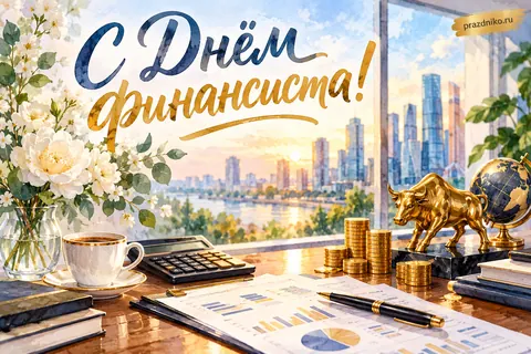 Открытка «День финансиста»: С Днём финансиста!