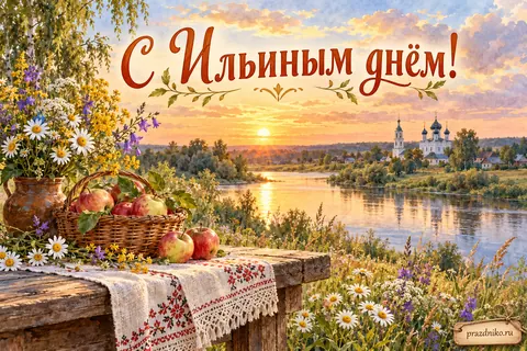 Открытка «День физкультурника»: С Днём физкультурника!