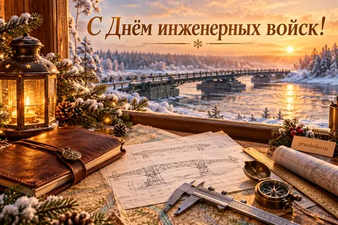 Открытка «День инженерных войск»: С Днём инженерных войск!