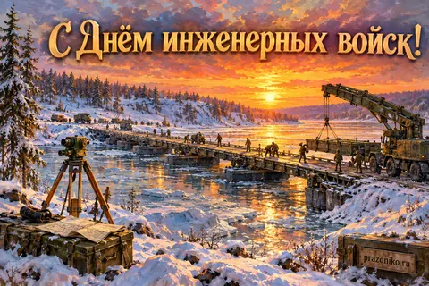 Открытка «День инженерных войск»: С Днём инженерных войск!