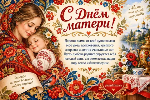 Открытка: День матери