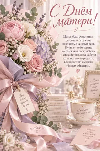 Открытка: День матери