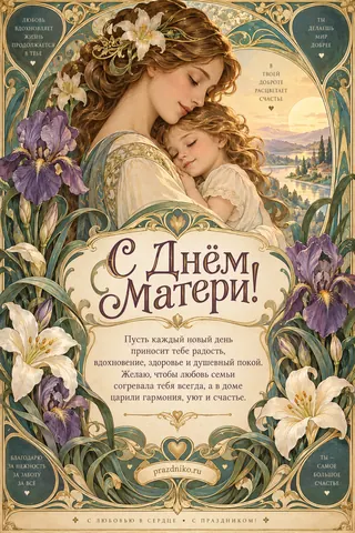 Открытка: День матери