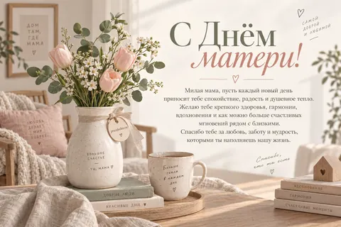 Открытка: День матери