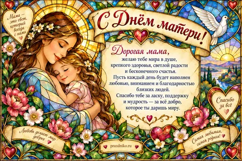 Открытка: День матери