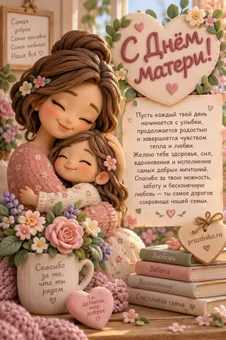 Открытка: День матери