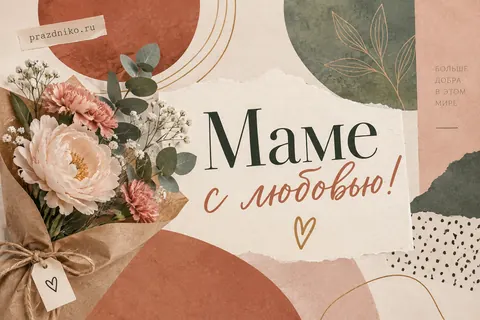 Открытка: День матери