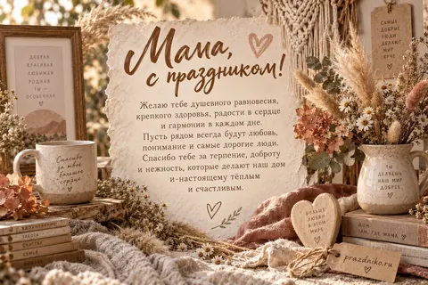Открытка: День матери