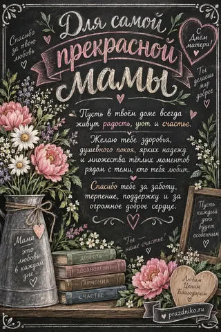 Открытка: День матери