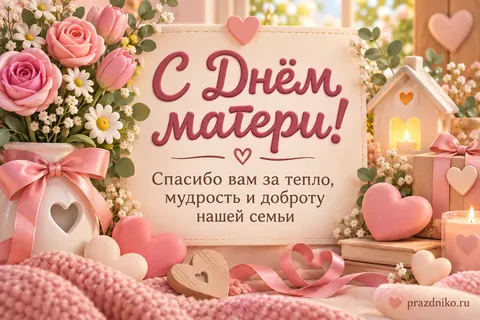Открытка: День матери