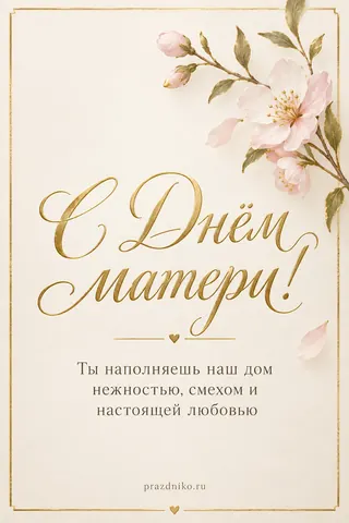 Открытка: День матери