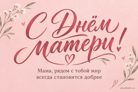 Открытка: День матери