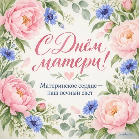 Открытка: День матери