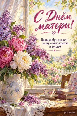 Открытка: День матери