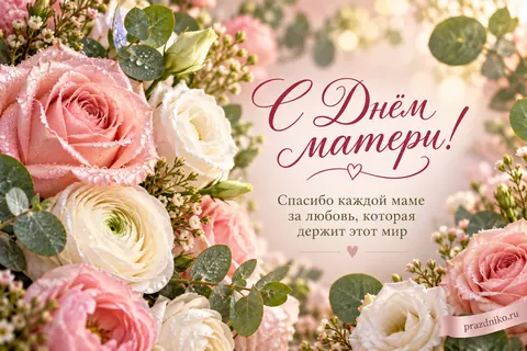 Открытка: День матери