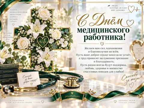 Открытка: День медицинского работника