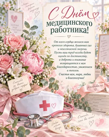 Открытка: День медицинского работника