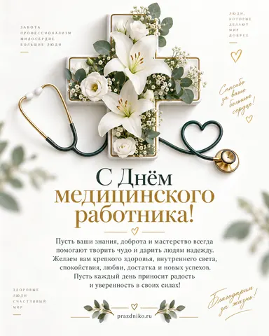 Открытка: День медицинского работника