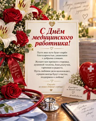 Открытка: День медицинского работника