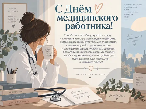 Открытка: День медицинского работника