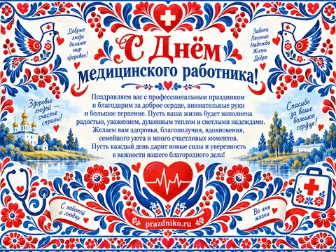 Открытка: День медицинского работника