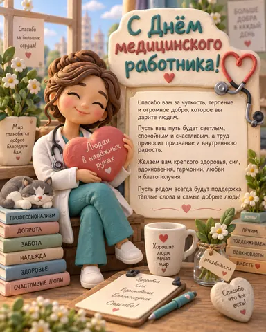 Открытка: День медицинского работника
