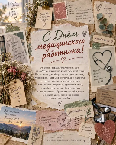 Открытка: День медицинского работника