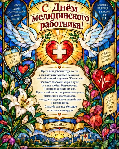 Открытка: День медицинского работника
