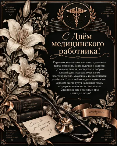 Открытка: День медицинского работника