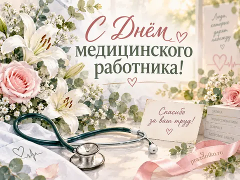 Открытка: День медицинского работника