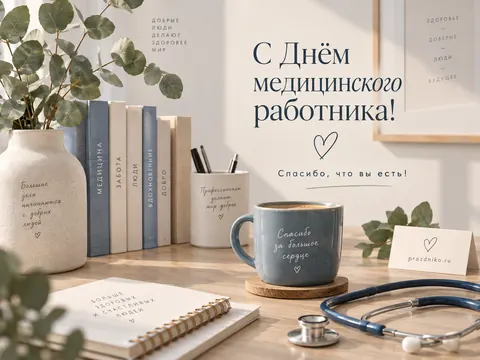 Открытка: День медицинского работника