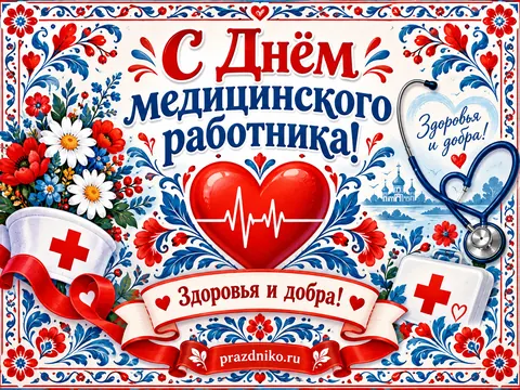 Открытка: День медицинского работника
