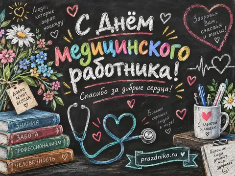 Открытка: День медицинского работника