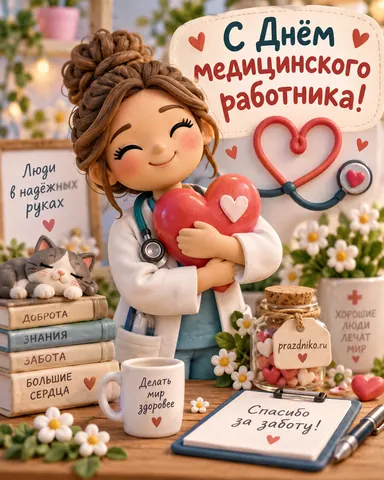 Открытка: День медицинского работника