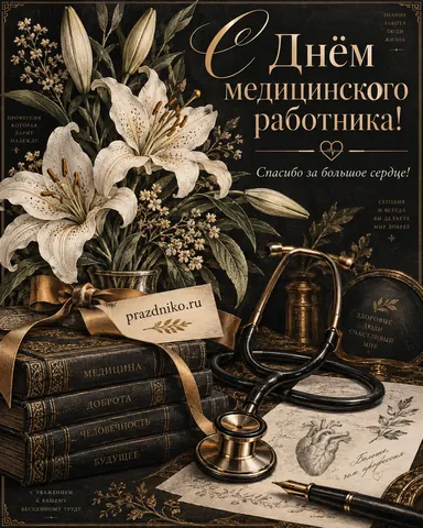 Открытка: День медицинского работника