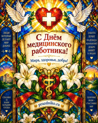 Открытка: День медицинского работника