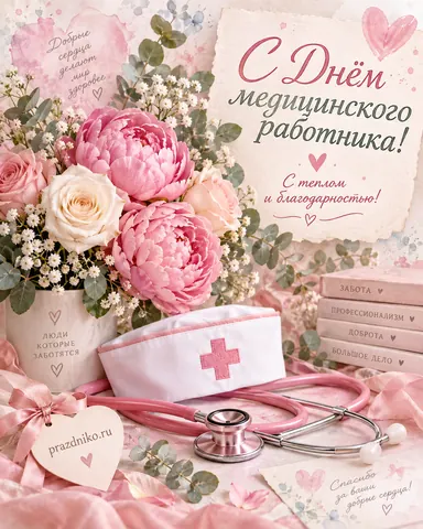 Открытка: День медицинского работника