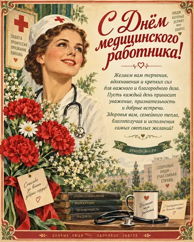 Открытка: День медицинского работника