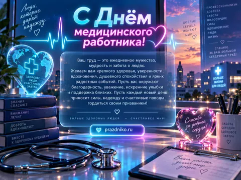 Открытка: День медицинского работника