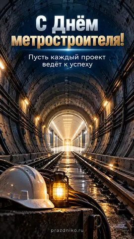 Открытка «День метростроителя»: С Днём метростроителя!
Пусть каждый проект ведёт к успеху
prazdniko.ru