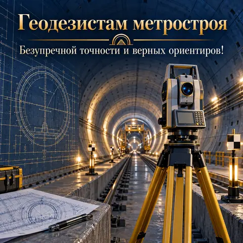 Открытка «День метростроителя» — геодезистам: Геодезистам метростроя
Безупречной точности и верных ориентиров!
prazdniko.ru