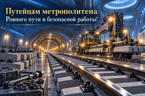 Открытка «День метростроителя» — путейцам: Путейцам метрополитена
Ровного пути и безопасной работы!
prazdniko.ru